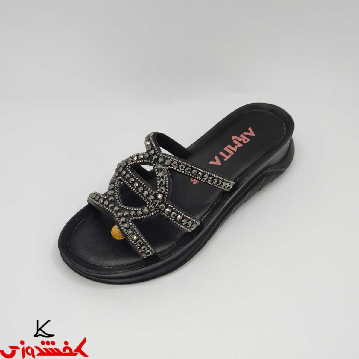 دمپایی زنانه خرچنگی قایقی آرمیتا