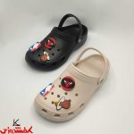 دمپایی مردانه کراکس استیکر دار زیتون