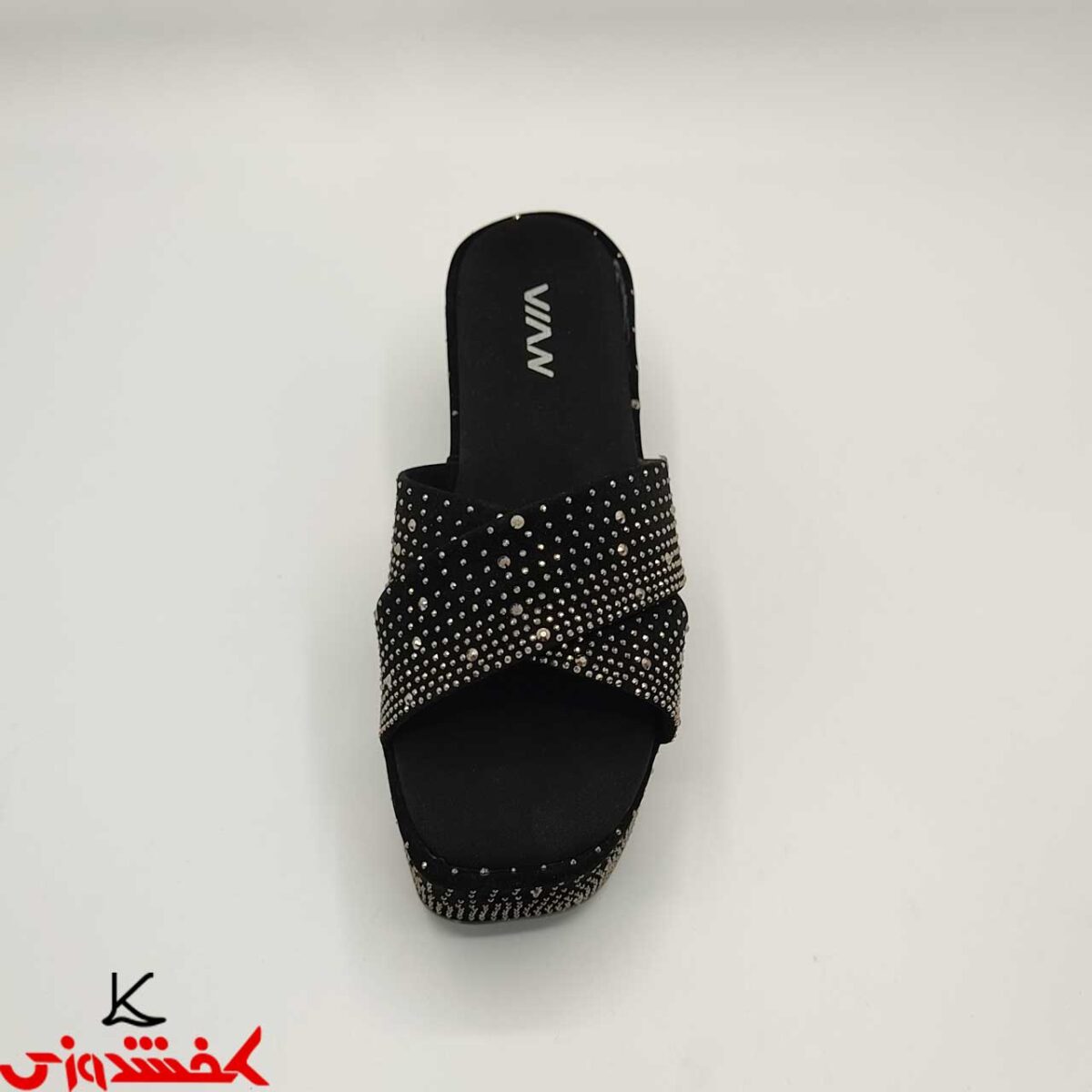 دمپایی زنانه ضربدری لژ دار ویان