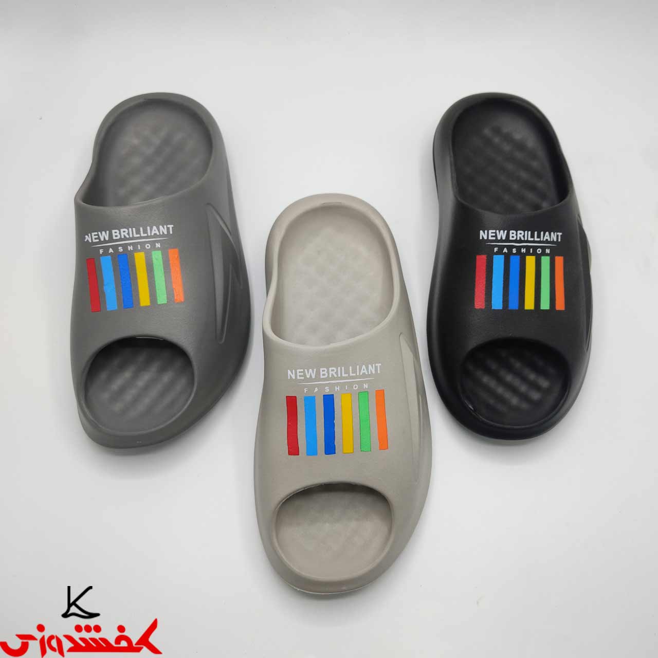 دمپایی مردانه چاپ بارکد شیما